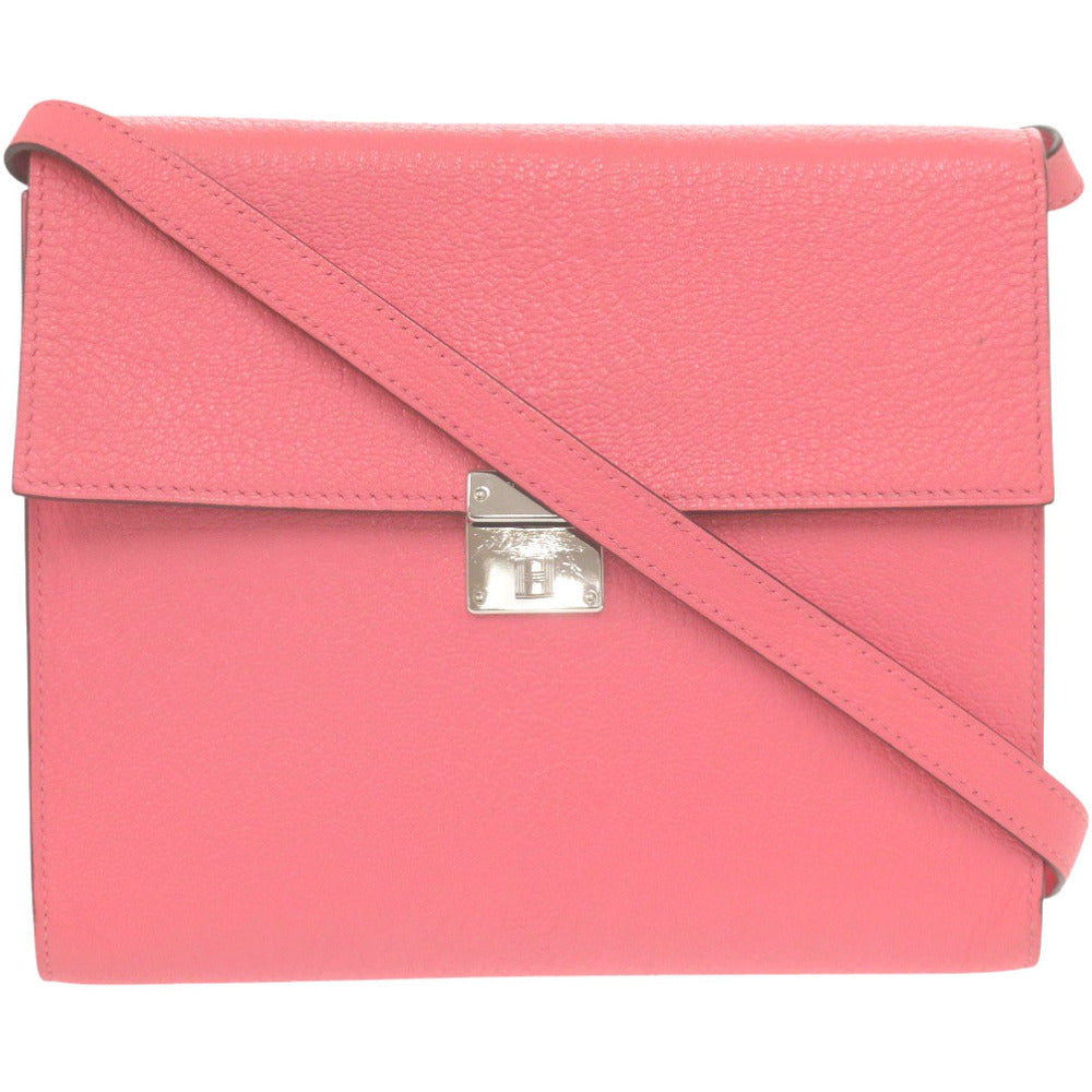 美品 エルメス クリック16 シェーブル ローズエテ シルバー金具 D刻印(2019年製) ショルダーバッグ 1455【中古】HERMES