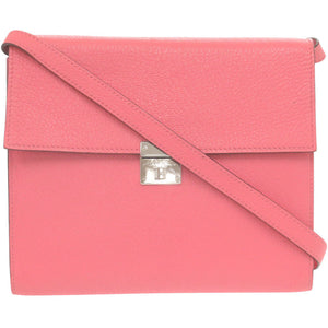 美品 エルメス クリック16 シェーブル ローズエテ シルバー金具 D刻印(2019年製) ショルダーバッグ 1455【中古】HERMES