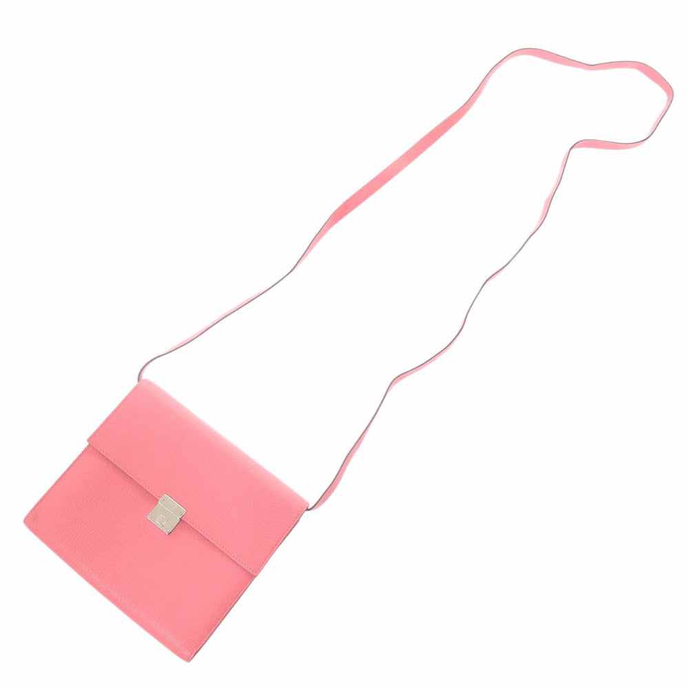 美品 エルメス クリック16 シェーブル ローズエテ シルバー金具 D刻印(2019年製) ショルダーバッグ 1455【中古】HERMES