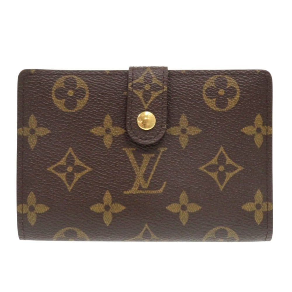 美品 ルイ ヴィトン ポルト モネ ビエ ヴィエノワ モノグラム M61663 ブラウン 二つ折り財布 LV 1459【中古】LOUIS VUITTON