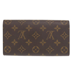 ベタなし 美品 ルイ ヴィトン ポルトフォイユ サラ モノグラム M61734 ブラウン 長財布 LV 1461【中古】LOUIS VUITTON