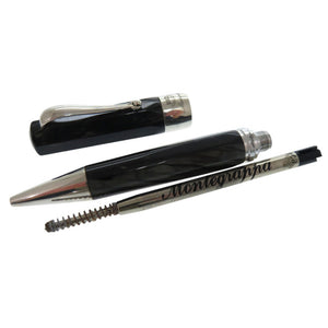 美品 モンテグラッパ シンフォニー ボールペン スターリングシルバー セルロイド チャコール 1467【中古】Montegrappa
