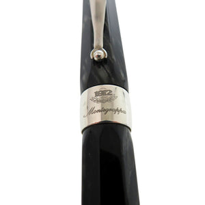 美品 モンテグラッパ シンフォニー ボールペン スターリングシルバー セルロイド チャコール 1467【中古】Montegrappa