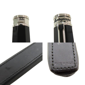 美品 モンテグラッパ 18K ネロウーノ 万年筆 シルバー ブラック 1468【中古】Montegrappa