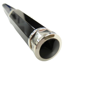 美品 モンテグラッパ 18K ネロウーノ 万年筆 シルバー ブラック 1468【中古】Montegrappa