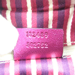 美品 グッチ インターロッキング 182489 GGキャンバス レザー ベージュ ピンク ショルダーバッグ 1492【中古】GUCCI