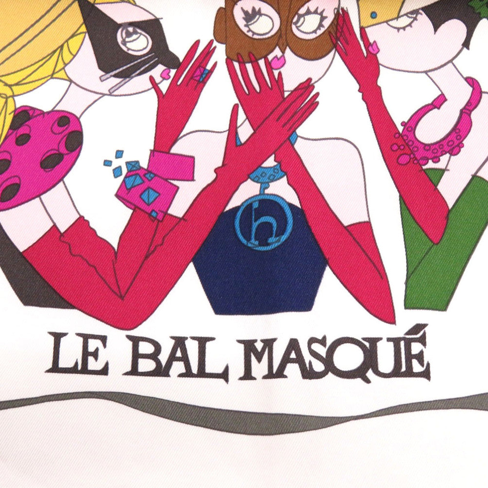 新品同様 エルメス カレ70 LE BAL MASQUE 仮面舞踏会 スカーフ シルク マルチカラー 1513【中古】HERMES