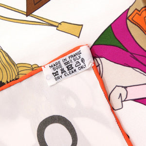 新品同様 エルメス カレ70 LE BAL MASQUE 仮面舞踏会 スカーフ シルク マルチカラー 1513【中古】HERMES