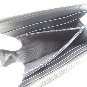 新品同様 グッチ 332747 グチシマ レザー ゴールド金具 ブラック L字ファスナー 長財布 1580【中古】GUCCI