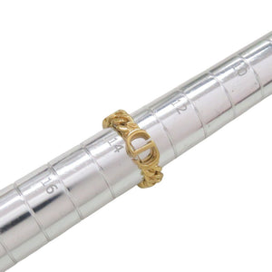 クリスチャンディオール Petit CD プチ CD CDシグネチャー メタル サイズ14号 ゴールド リング 指輪 1589【中古】Christian Dior