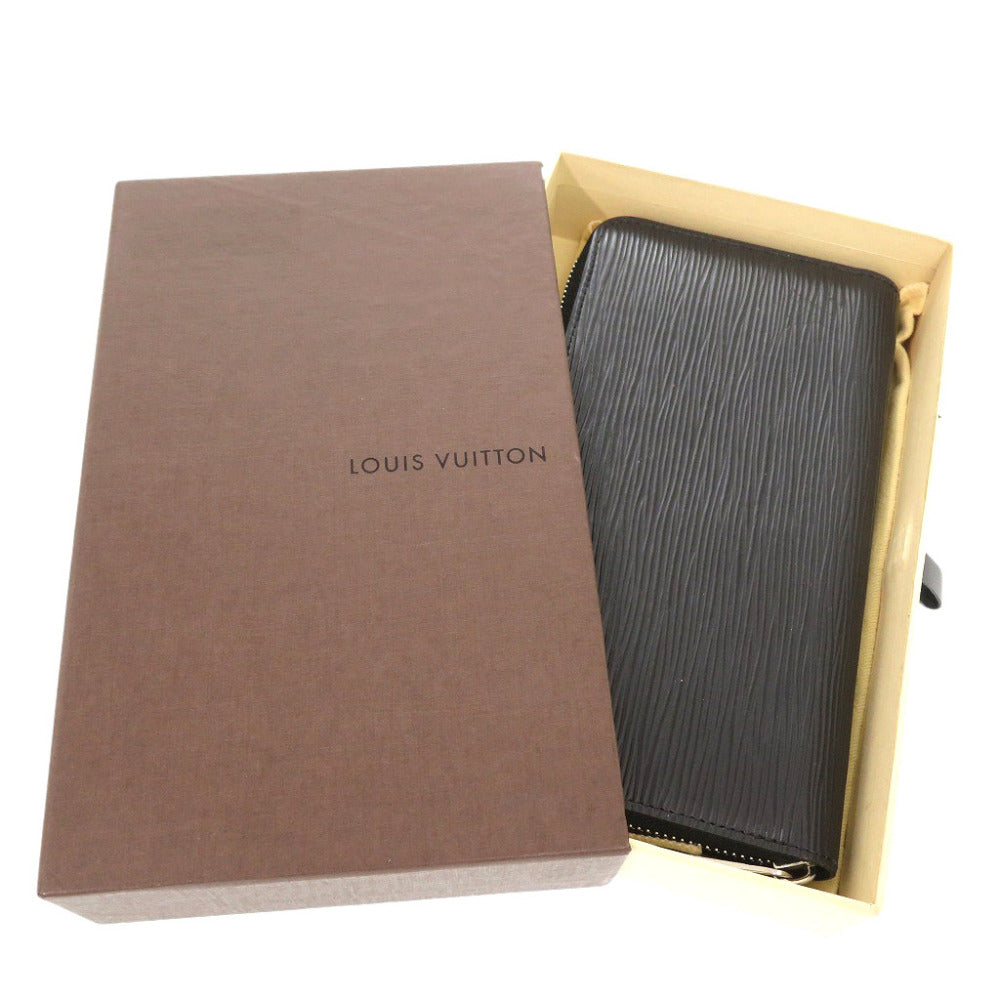 新品同様 ルイ ヴィトン ジッピーウォレット エピ ノワール M68755 ラウンドファスナー 長財布 黒 LV 1619【中古】LOUIS VUITTON メンズ