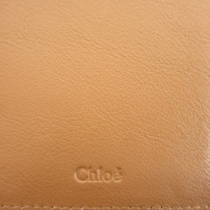 新品同様 クロエ アルファベット レザー ゴールド 3つ折り財布 財布 1626【中古】Chloe