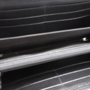 新品同様 グッチ 625558 ダブルG GGエンボス ブラック 黒 ラウンドファスナー長財布 財布 1632【中古】GUCCI