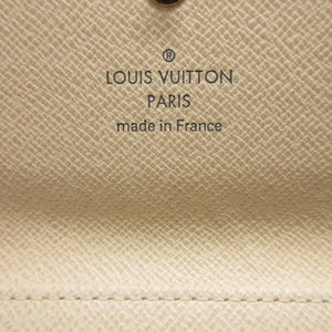 美品 ルイヴィトン ダミエアズール N61744 ポルトフォイユ エリーズ アイボリー Wホック財布 財布 1639【中古】LOUIS VUITTON