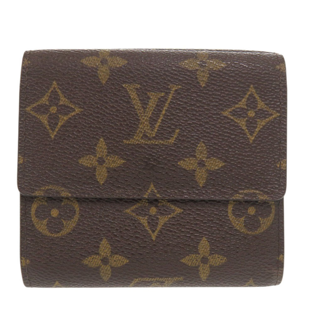 ベタなし ルイ ヴィトン ポルトモネ ビエ カルトクレディ モノグラム M61652 ブラウン 三つ折り財布 LV 1649【中古】LOUIS VUITTON