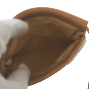 美品 トッズ ロゴ付き スマートフォン バッグ ショルダーバッグ 携帯 スマホアクセサリー ムートン ホワイト 1673【中古】TOD’S