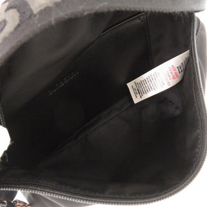 美品 バーバリー ナイロン ブラック ボディバッグ ウエストバッグ 黒 1677【中古】BURBERRY