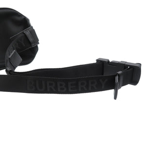 未使用 バーバリー 8021089 ナイロン シルバー金具 ブラック ボディバッグ ウエストバッグ 1678【中古】BURBERRY