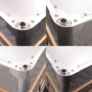 未使用 ルイ ヴィトン クーリエ ロジン110 モノグラム アルミニウム シルバー M10072 トランク LV 1710 【中古】 LOUIS VUITTON