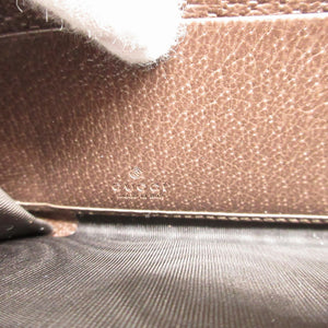 未使用 グッチ ダイアナ 658634 バンブー GGスプリーム レザー ベージュ ブラウン 茶 ラウンドファスナー長財布 財布 1712【中古】GUCCI