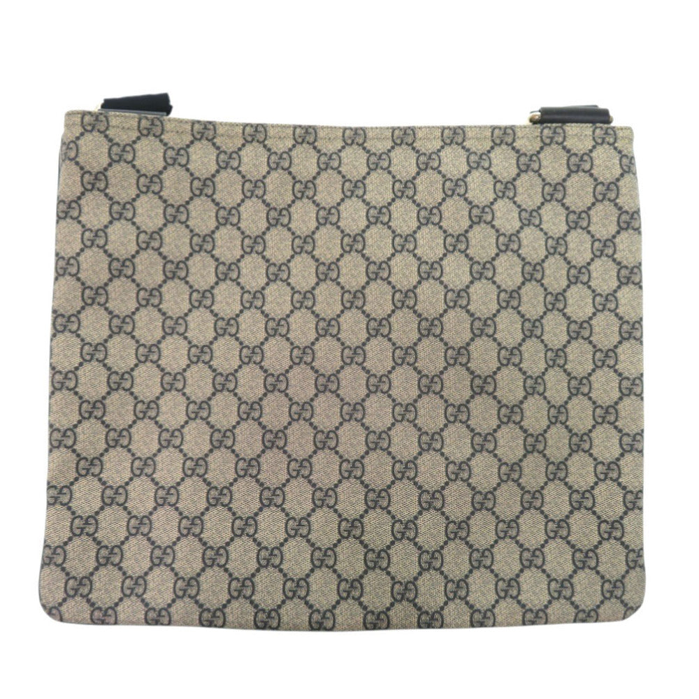 美品 グッチ 201446 GGスプリーム ネイビー ショルダーバッグ 1720【中古】GUCCI