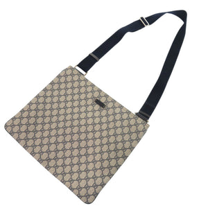 美品 グッチ 201446 GGスプリーム ネイビー ショルダーバッグ 1720【中古】GUCCI