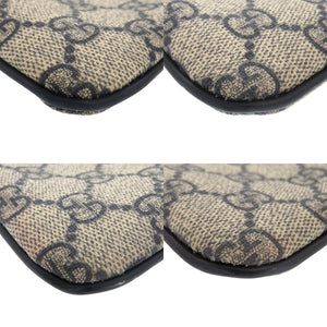 美品 グッチ 201446 GGスプリーム ネイビー ショルダーバッグ 1720【中古】GUCCI