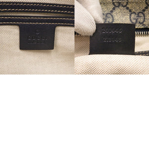 美品 グッチ 201446 GGスプリーム ネイビー ショルダーバッグ 1720【中古】GUCCI