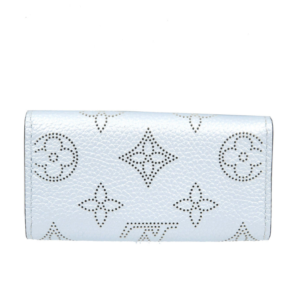 美品 ルイ ヴィトン ミュルティクレ4 モノグラム マヒナ ブルー M81706 4連キーケース 1721 【中古】 LOUIS VUITTON