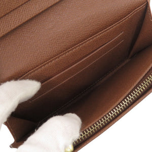 ベタなし 美品 ルイ ヴィトン ポルトモネ ビエ トレゾール モノグラム M61730 ブラウン 二つ折り財布 LV 1732【中古】LOUIS VUITTON