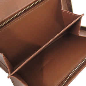 ベタなし 美品 ルイ ヴィトン ポルトモネ ビエ トレゾール モノグラム M61730 ブラウン 二つ折り財布 LV 1732【中古】LOUIS VUITTON