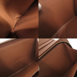 ベタなし 美品 ルイ ヴィトン ポルトモネ ビエ トレゾール モノグラム M61730 ブラウン 二つ折り財布 LV 1732【中古】LOUIS VUITTON