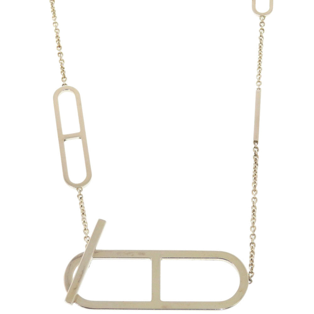 美品 エルメス エヴァー シェーヌ ダンクル ロング シルバー925 シルバー ネックレス 1760【中古】HERMES