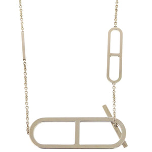 美品 エルメス エヴァー シェーヌ ダンクル ロング シルバー925 シルバー ネックレス 1760【中古】HERMES