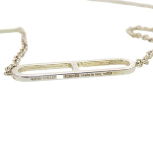 美品 エルメス エヴァー シェーヌ ダンクル ロング シルバー925 シルバー ネックレス 1760【中古】HERMES