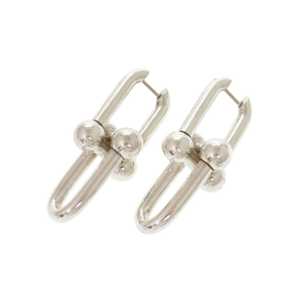 美品 ティファニー ハードウェア エクストララージ リンク シルバー925 ピアス 1763【中古】TIFFANY&Co.