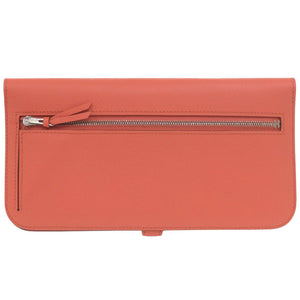 新品同様 エルメス ドゴンGM トゴ クレヴェット シルバー金具 □R刻印 長財布 1765【中古】HERMES