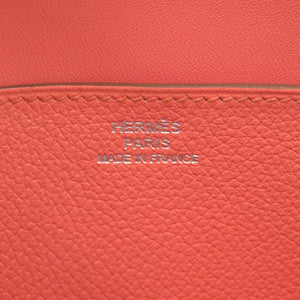 新品同様 エルメス ドゴンGM トゴ クレヴェット シルバー金具 □R刻印 長財布 1765【中古】HERMES