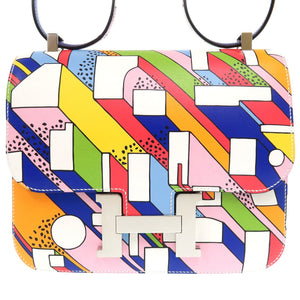 新品同様 エルメス コンスタンス 24 オン ア サマーデイ ヴォースイフト マルチカラー シルバー金具 A刻印(2017年製) ショルダーバッグ 1784 【中古】 HERMES コンスタンス24