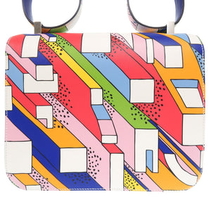 新品同様 エルメス コンスタンス 24 オン ア サマーデイ ヴォースイフト マルチカラー シルバー金具 A刻印(2017年製) ショルダーバッグ 1784 【中古】 HERMES コンスタンス24