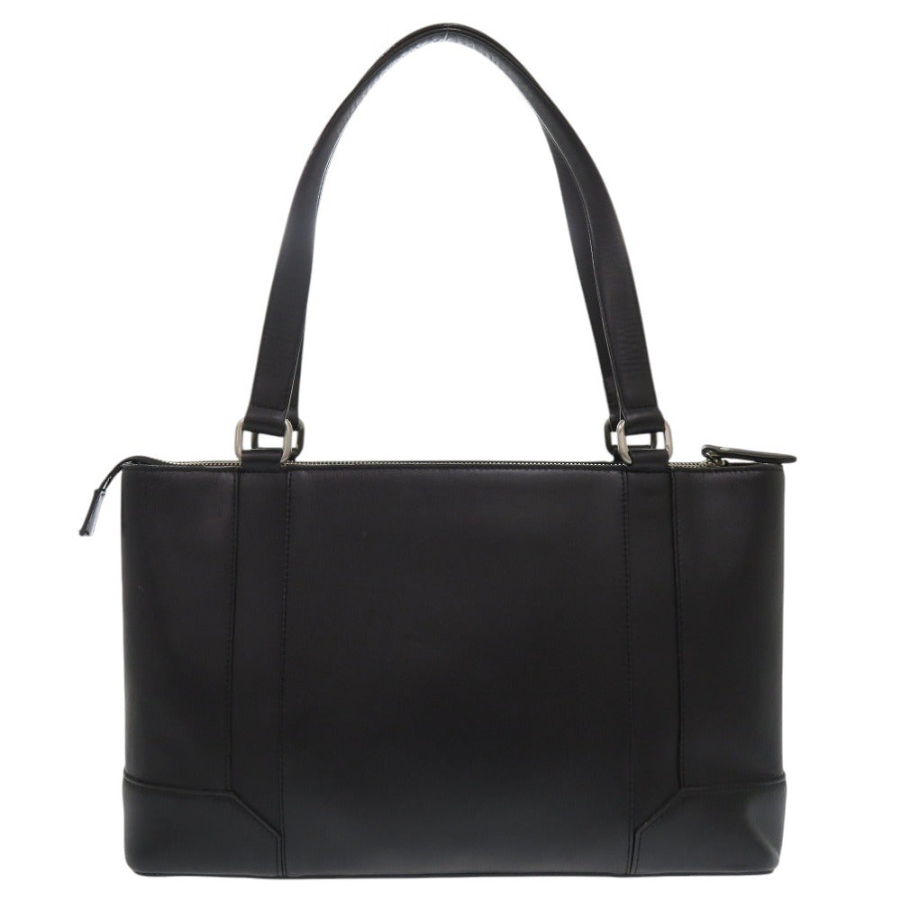 美品 バーバリー ノバチェック レザー ブラック ハンドバッグ 黒 1798【中古】BURBERRY