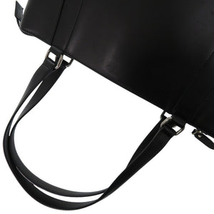 美品 バーバリー ノバチェック レザー ブラック ハンドバッグ 黒 1798【中古】BURBERRY