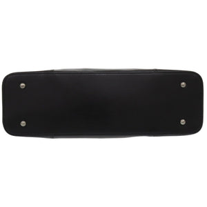 美品 バーバリー ノバチェック レザー ブラック ハンドバッグ 黒 1798【中古】BURBERRY