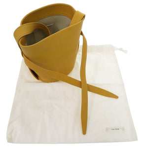 新品同様 ザ ロウ レオ ミニ スウェード イエロー ショルダーバッグ 1809【中古】THE ROW