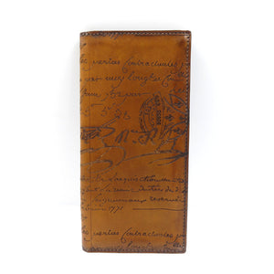 新品同様 ベルルッティ レザー ブラウン 札入れ 長財布 1831【中古】Berluti