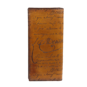 新品同様 ベルルッティ レザー ブラウン 札入れ 長財布 1831【中古】Berluti