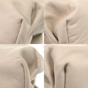 美品 ボッテガヴェネタ THE POUCH ザ ポーチ B08488733Z カーフレザー ベージュ クラッチバッグ 1845【中古】BOTTEGAVENETA