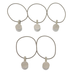 未使用 エルメス ハンキングセット セリエ スカーフホルダー FIXATION CARRE BOITIER シルバー マグネット式 真鍮 1875 【中古】 HERMES