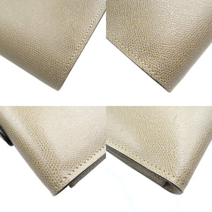 美品 ヴァレクストラ スリム ポートフォリオ レザー シルバー金具 ベージュ ビジネスバッグ ブリーフケース 1885【中古】Valextra