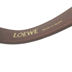 新品同様 ロエベ アナグラム Q995250X01 レザー キャンバス ブラウン 茶 キュービィ スモール ホーボー ショルダーバッグ 1889【中古】LOEWE